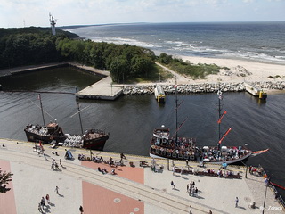 Widok z Latarni Morskiej w Kołobrzegu Foto Galeria